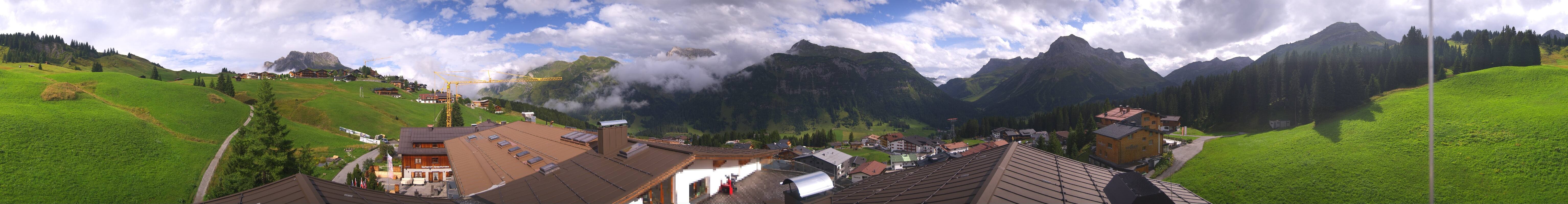 Archived image Webcam Panoramic view Oberlech from Hotel Goldener Berg