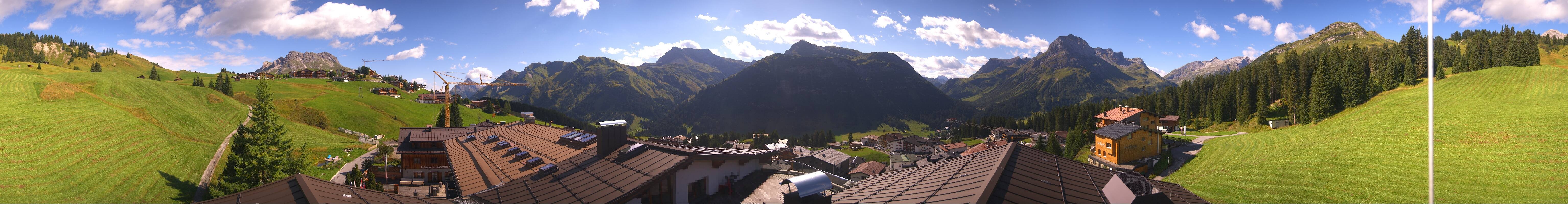 Archiv Foto Webcam Panorama Oberlech - Hotel Goldener Berg