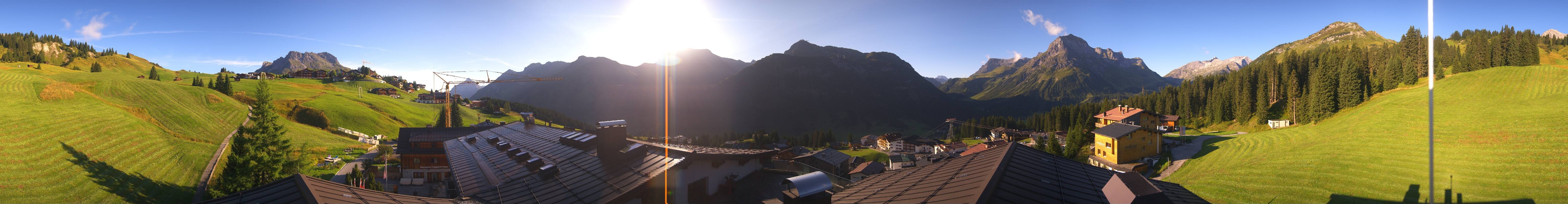 Archiv Foto Webcam Panorama Oberlech - Hotel Goldener Berg