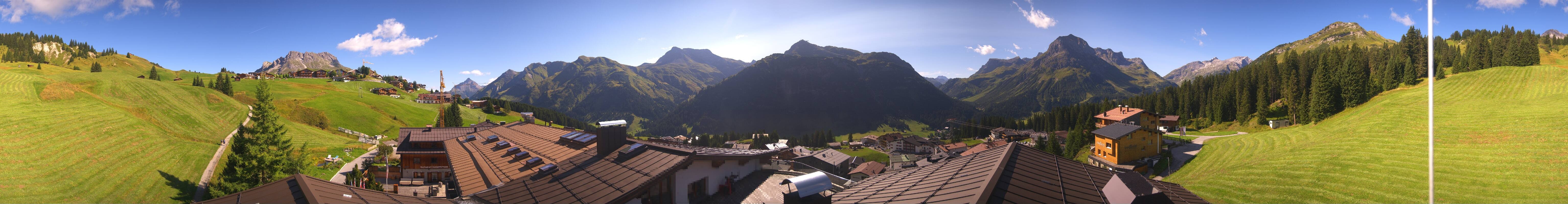 Archiv Foto Webcam Panorama Oberlech - Hotel Goldener Berg