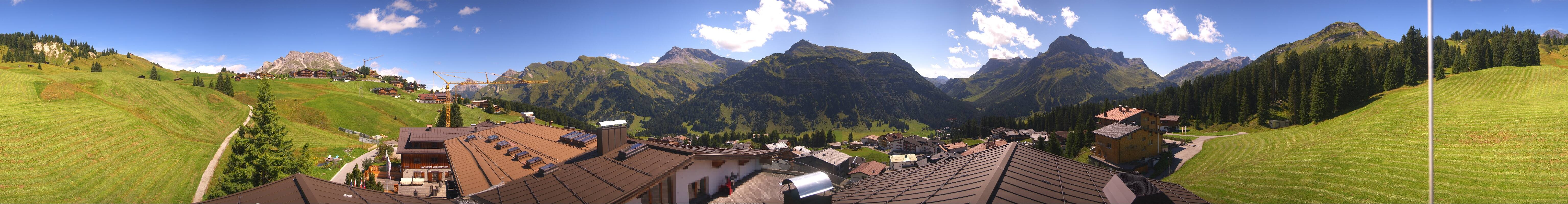 Archiv Foto Webcam Panorama Oberlech - Hotel Goldener Berg