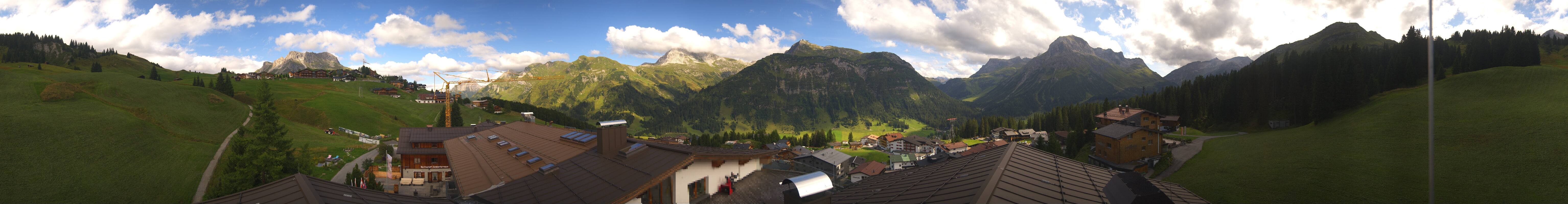 Archiv Foto Webcam Panorama Oberlech - Hotel Goldener Berg