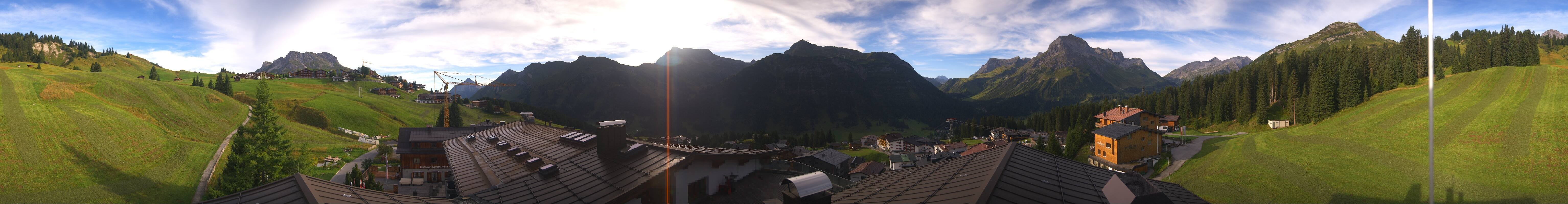 Archiv Foto Webcam Panorama Oberlech - Hotel Goldener Berg