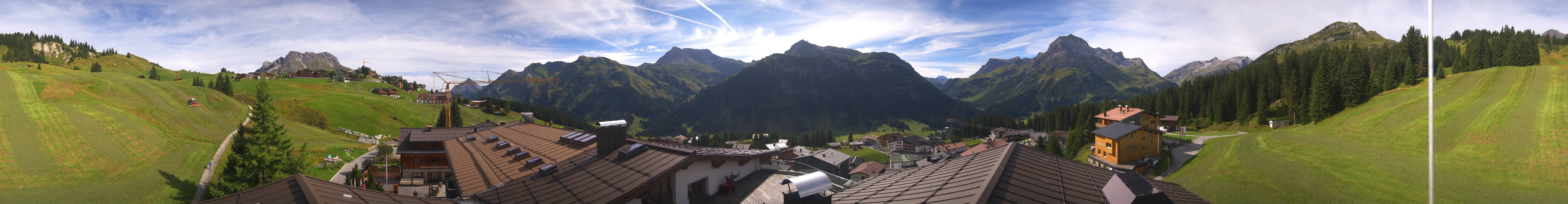 Archiv Foto Webcam Panorama Oberlech - Hotel Goldener Berg