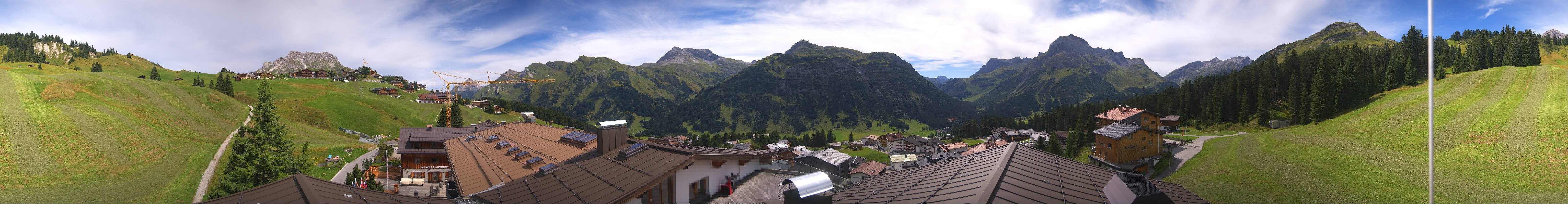 Archiv Foto Webcam Panorama Oberlech - Hotel Goldener Berg
