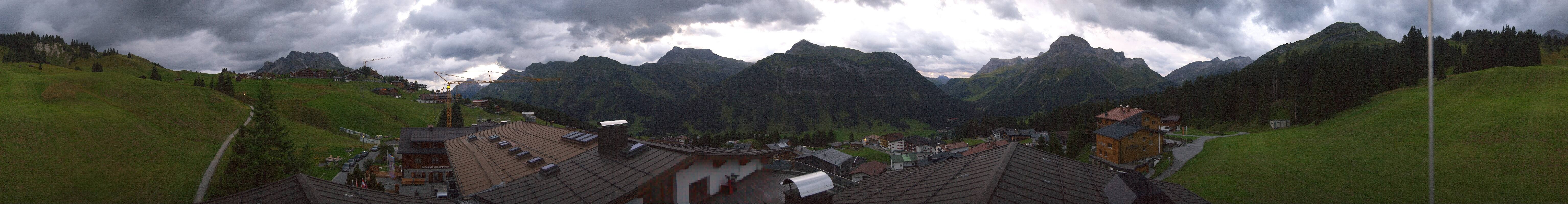 Archived image Webcam Panoramic view Oberlech from Hotel Goldener Berg