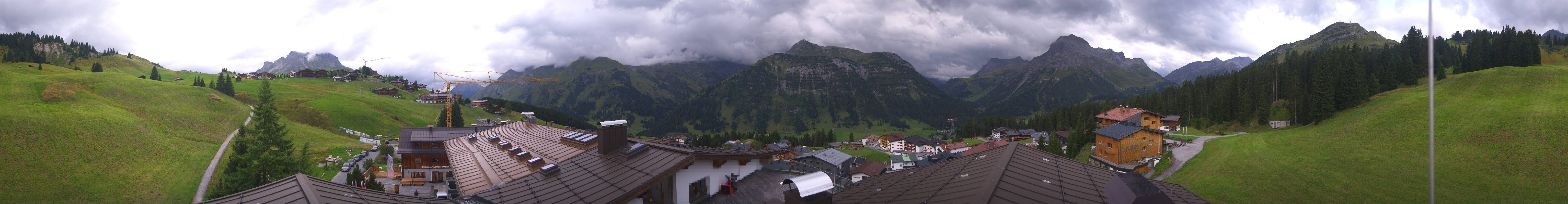 Archived image Webcam Panoramic view Oberlech from Hotel Goldener Berg