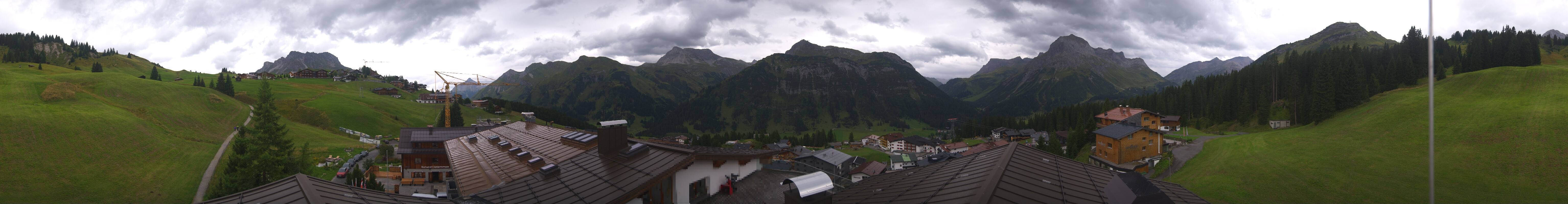 Archived image Webcam Panoramic view Oberlech from Hotel Goldener Berg