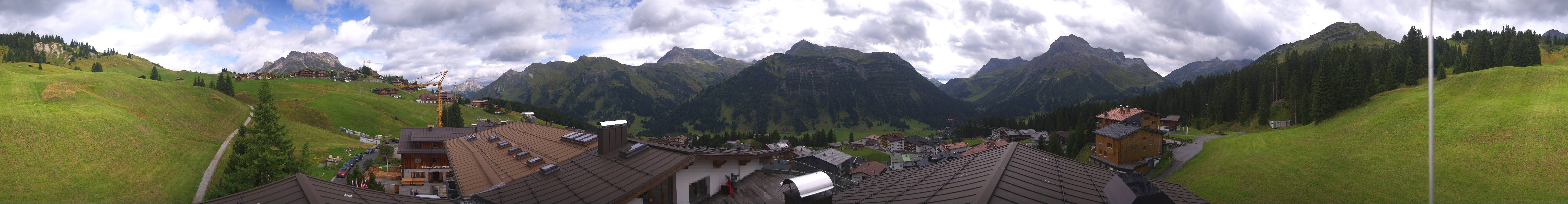 Archived image Webcam Panoramic view Oberlech from Hotel Goldener Berg