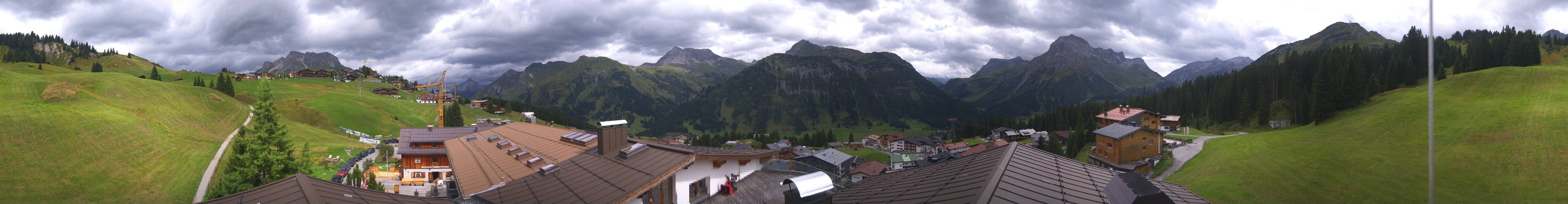 Archived image Webcam Panoramic view Oberlech from Hotel Goldener Berg