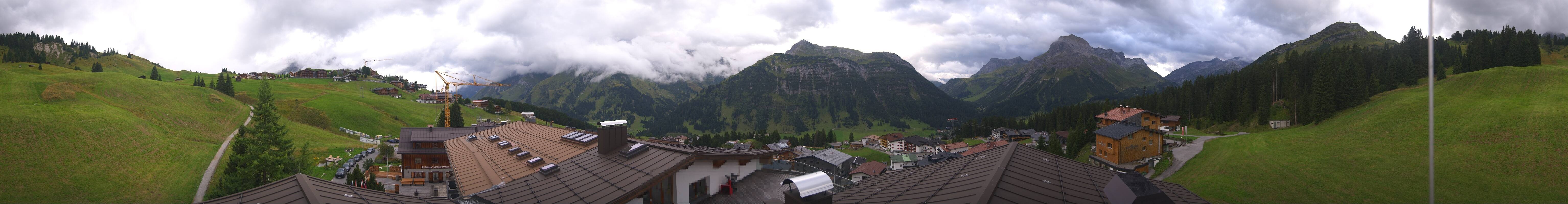 Archived image Webcam Panoramic view Oberlech from Hotel Goldener Berg