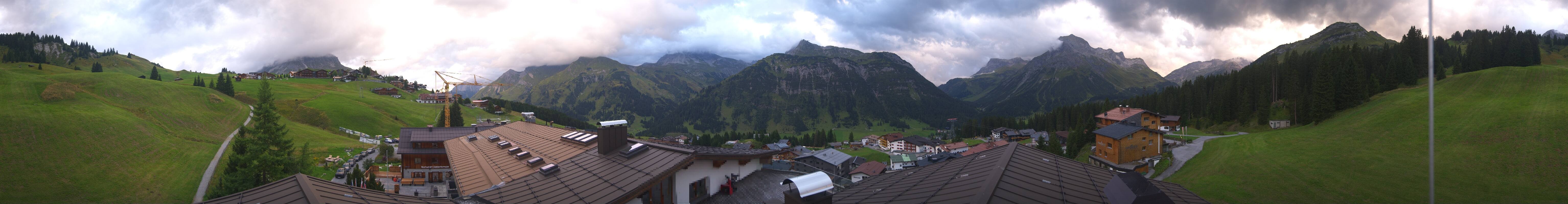 Archived image Webcam Panoramic view Oberlech from Hotel Goldener Berg
