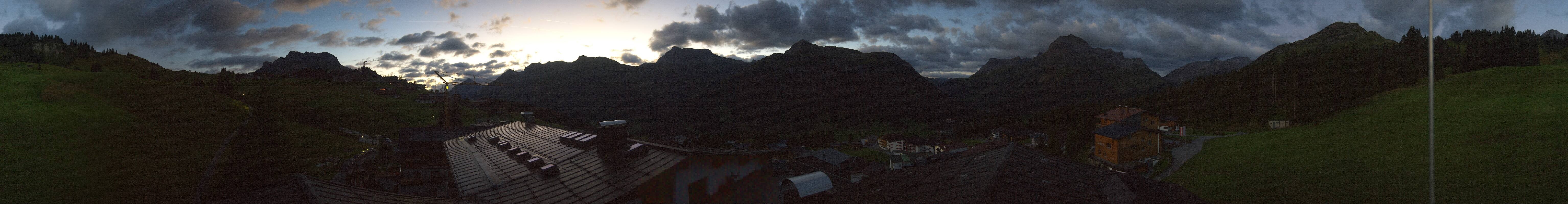 Archived image Webcam Panoramic view Oberlech from Hotel Goldener Berg