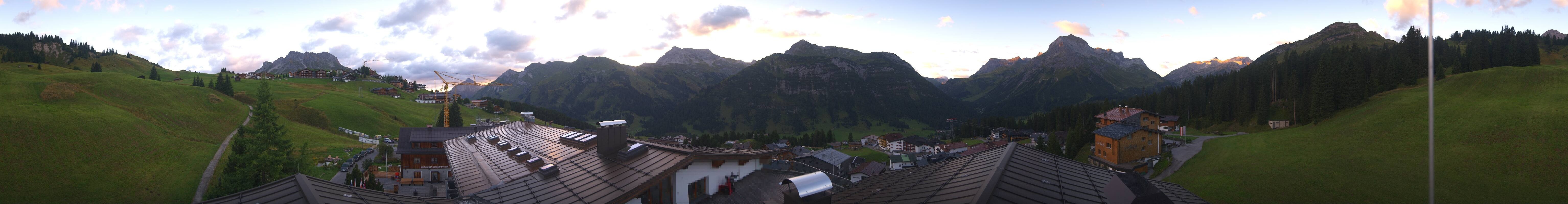 Archived image Webcam Panoramic view Oberlech from Hotel Goldener Berg
