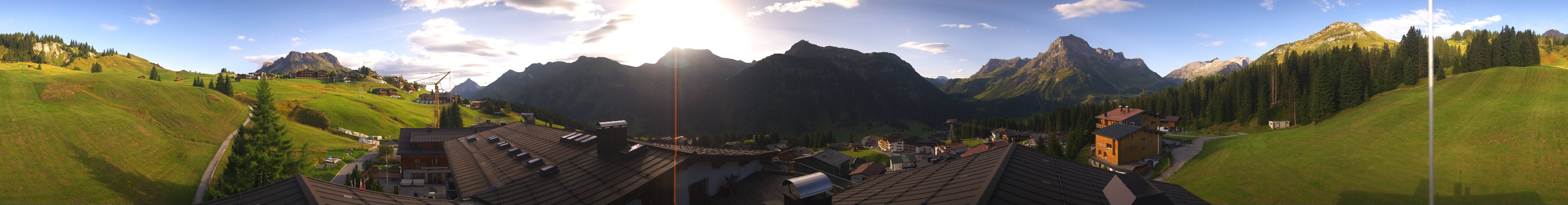 Archiv Foto Webcam Panorama Oberlech - Hotel Goldener Berg