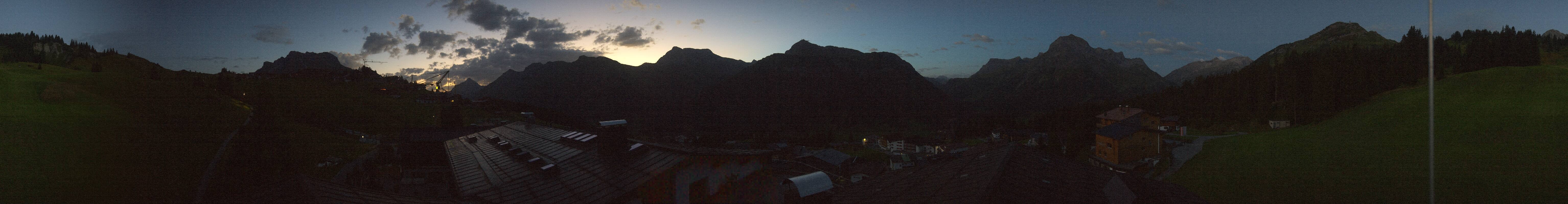 Archived image Webcam Panoramic view Oberlech from Hotel Goldener Berg