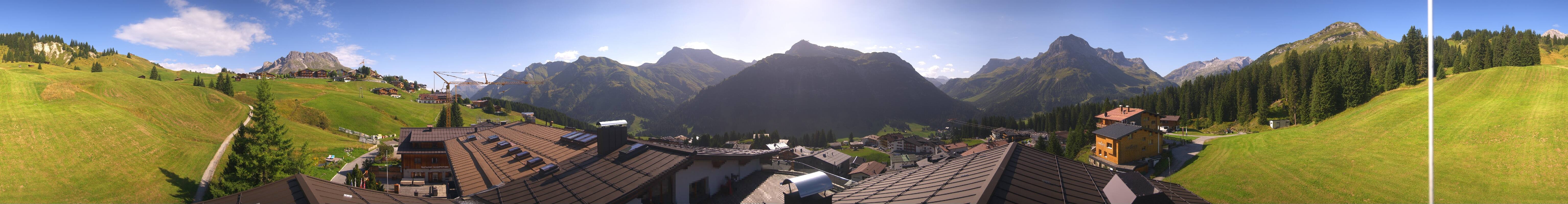 Archived image Webcam Panoramic view Oberlech from Hotel Goldener Berg
