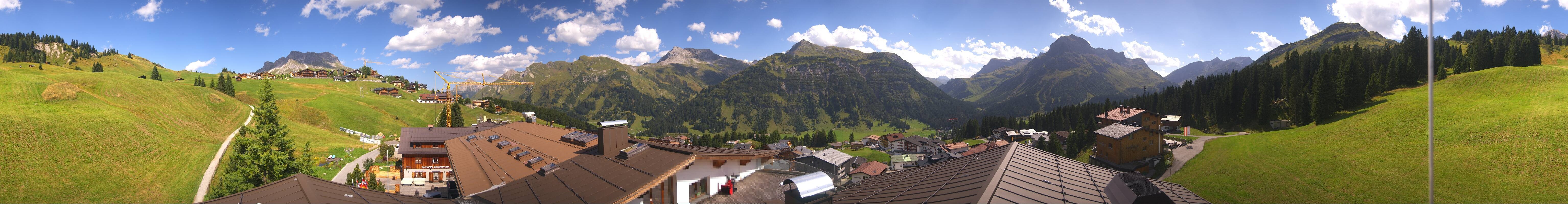 Archived image Webcam Panoramic view Oberlech from Hotel Goldener Berg