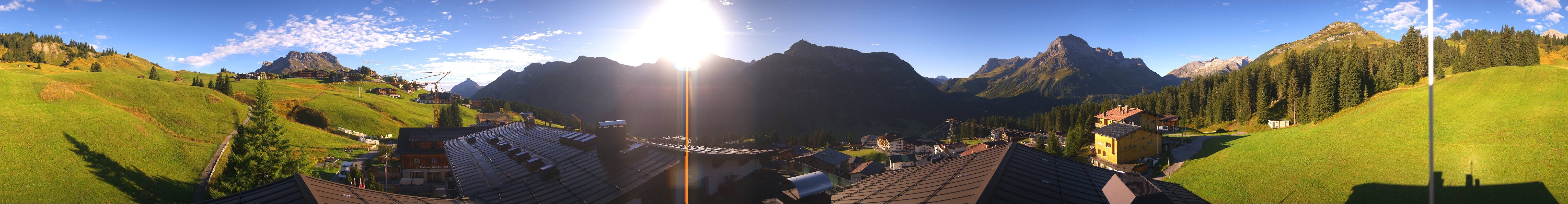 Archiv Foto Webcam Panorama Oberlech - Hotel Goldener Berg