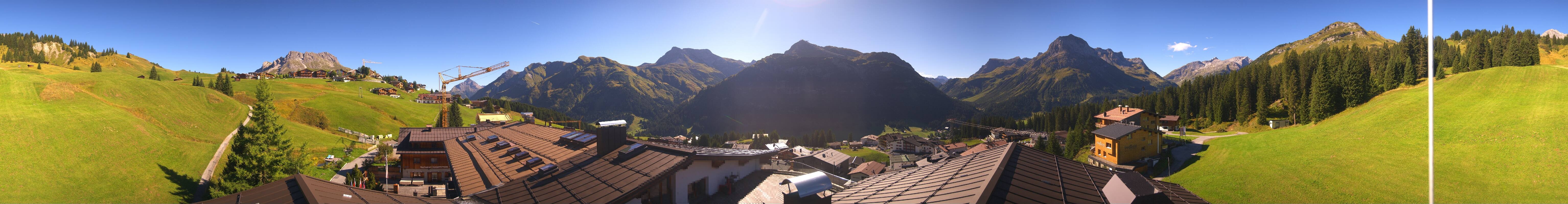 Archiv Foto Webcam Panorama Oberlech - Hotel Goldener Berg