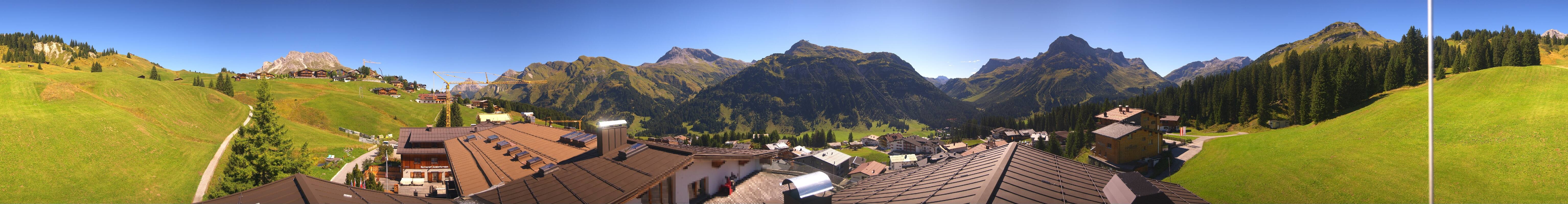 Archiv Foto Webcam Panorama Oberlech - Hotel Goldener Berg