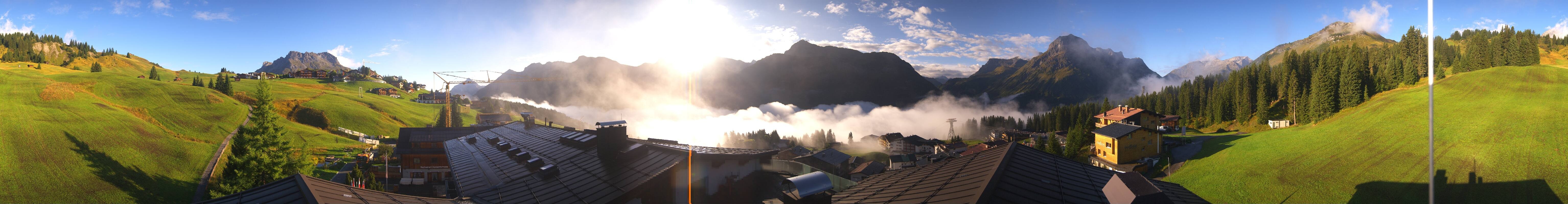 Archiv Foto Webcam Panorama Oberlech - Hotel Goldener Berg
