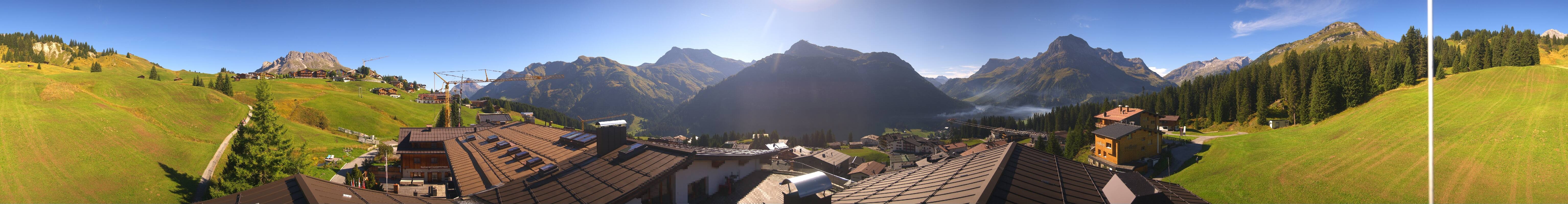 Archiv Foto Webcam Panorama Oberlech - Hotel Goldener Berg