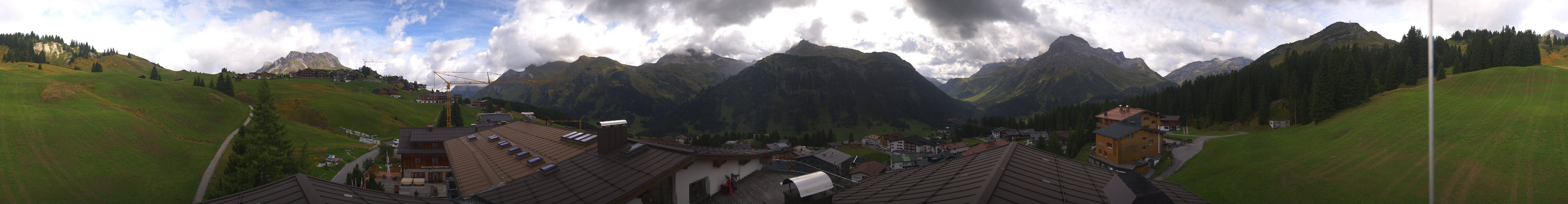 Archived image Webcam Panoramic view Oberlech from Hotel Goldener Berg