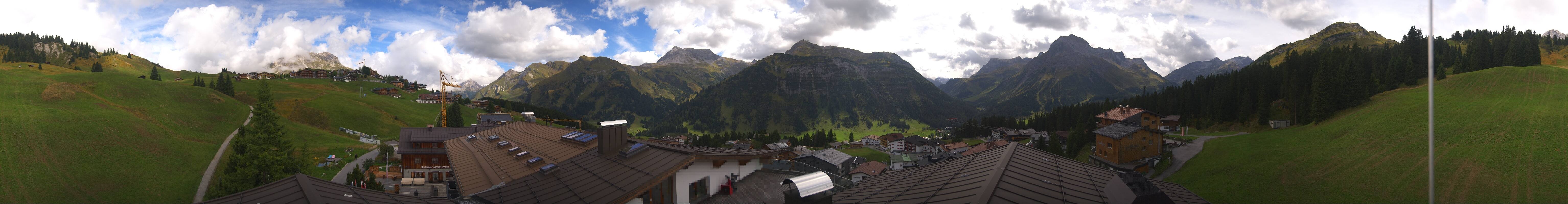 Archiv Foto Webcam Panorama Oberlech - Hotel Goldener Berg