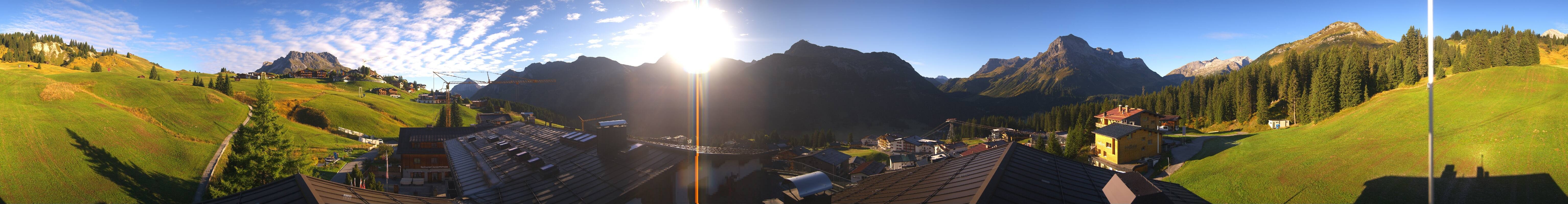 Archiv Foto Webcam Panorama Oberlech - Hotel Goldener Berg