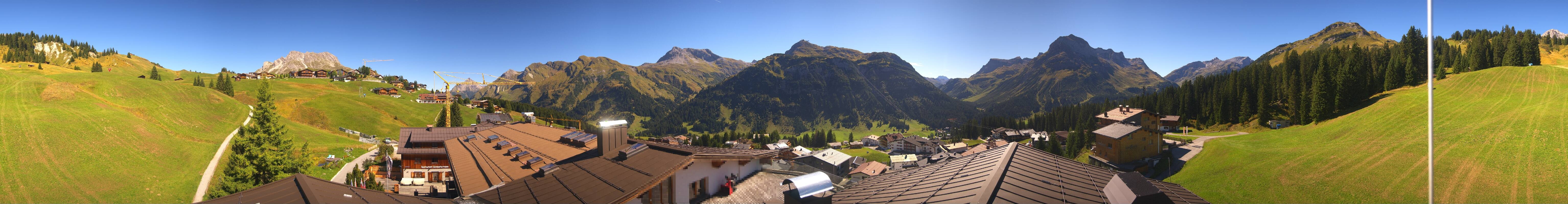 Archiv Foto Webcam Panorama Oberlech - Hotel Goldener Berg