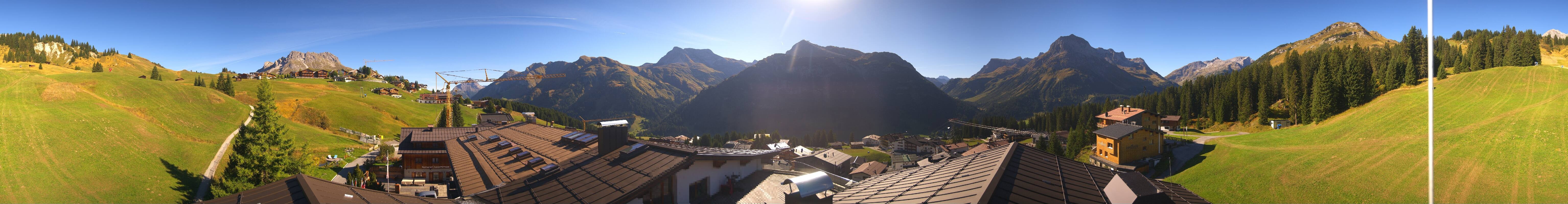 Archiv Foto Webcam Panorama Oberlech - Hotel Goldener Berg