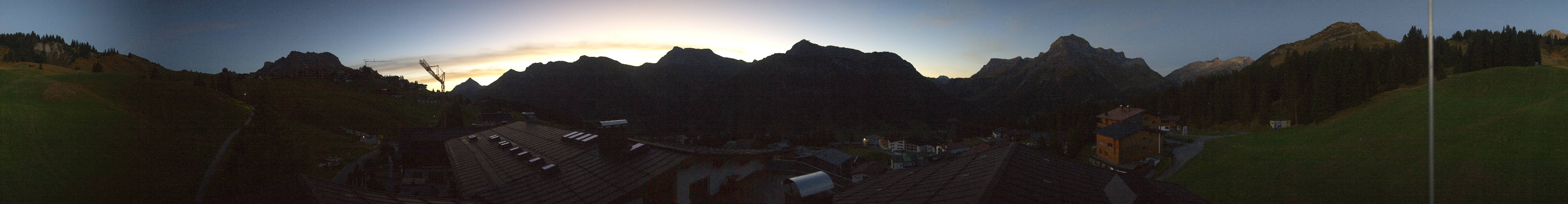 Archived image Webcam Panoramic view Oberlech from Hotel Goldener Berg