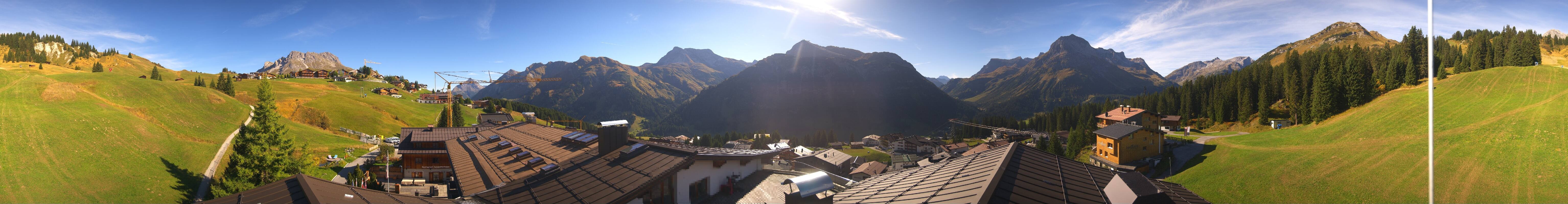Archived image Webcam Panoramic view Oberlech from Hotel Goldener Berg
