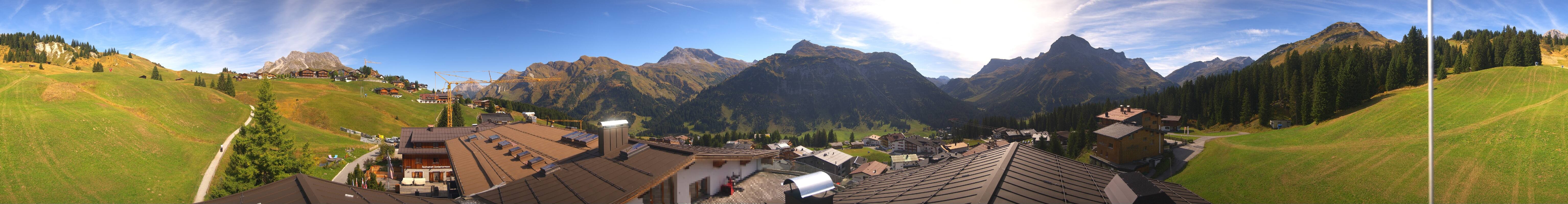 Archived image Webcam Panoramic view Oberlech from Hotel Goldener Berg
