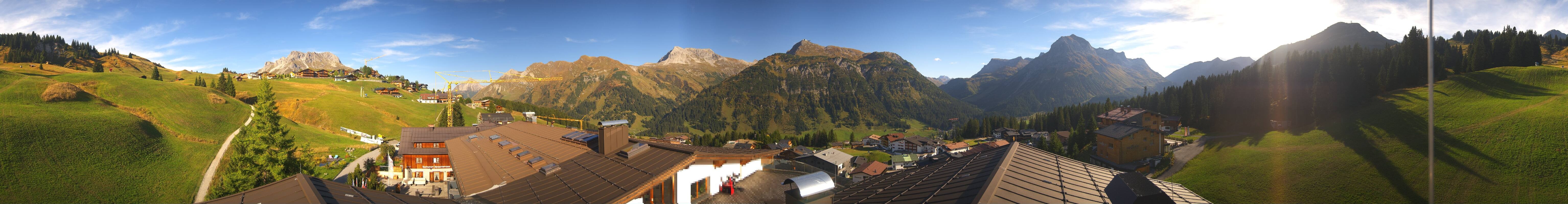 Archived image Webcam Panoramic view Oberlech from Hotel Goldener Berg