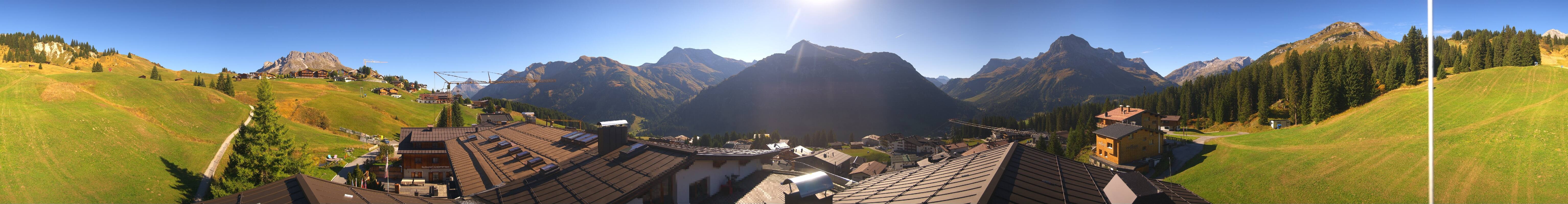 Archiv Foto Webcam Panorama Oberlech - Hotel Goldener Berg