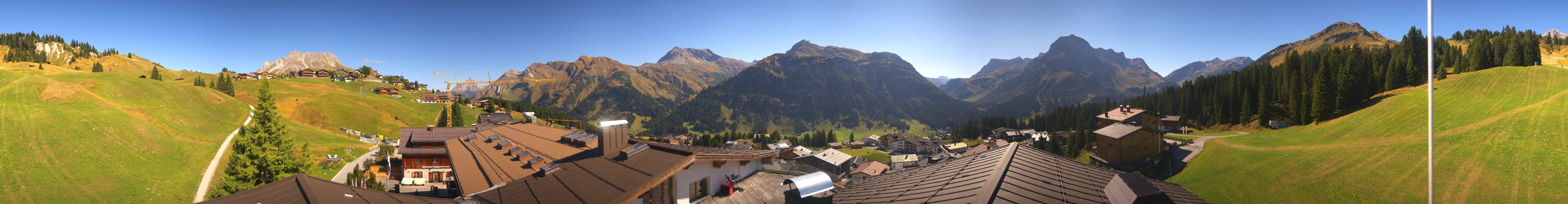 Archiv Foto Webcam Panorama Oberlech - Hotel Goldener Berg