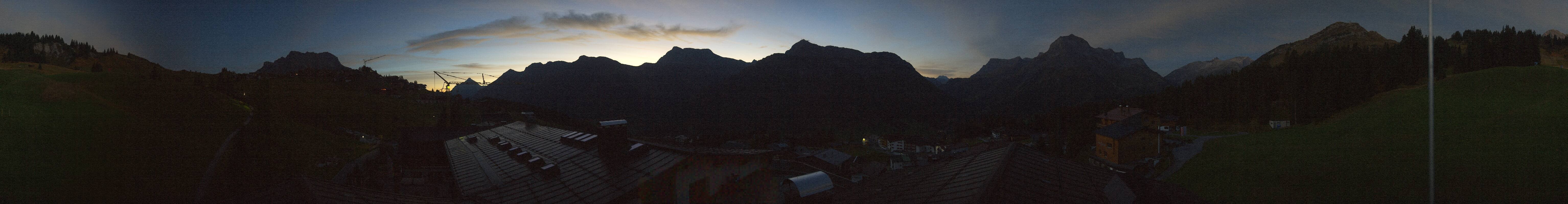 Archiv Foto Webcam Panorama Oberlech - Hotel Goldener Berg