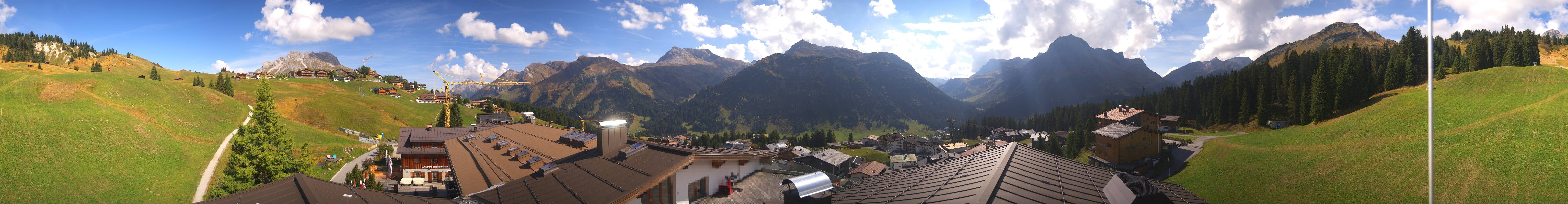 Archiv Foto Webcam Panorama Oberlech - Hotel Goldener Berg