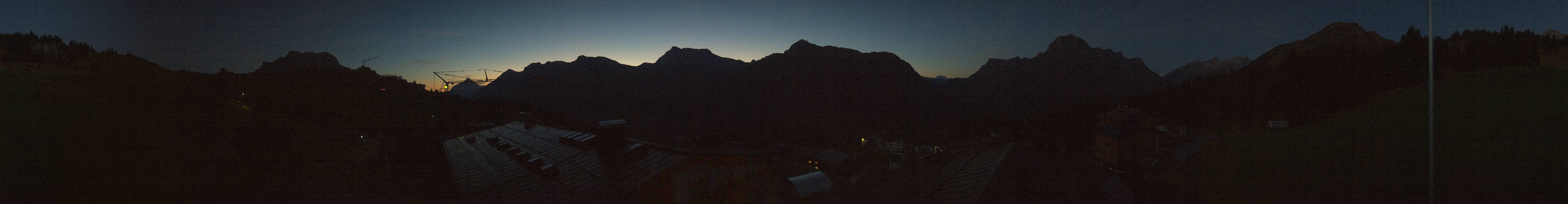 Archived image Webcam Panoramic view Oberlech from Hotel Goldener Berg