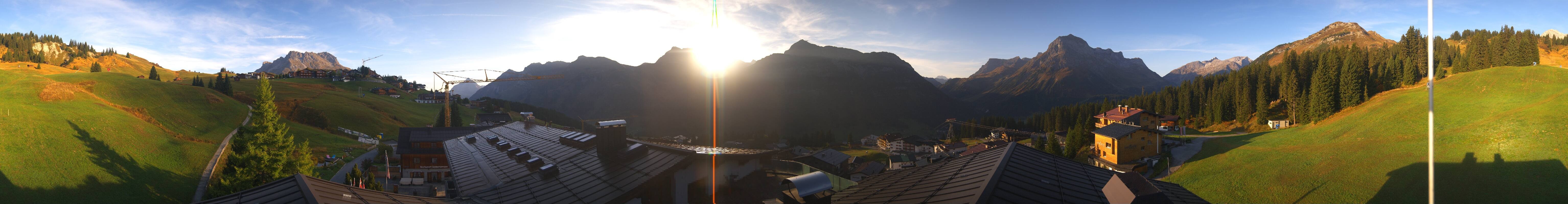 Archived image Webcam Panoramic view Oberlech from Hotel Goldener Berg