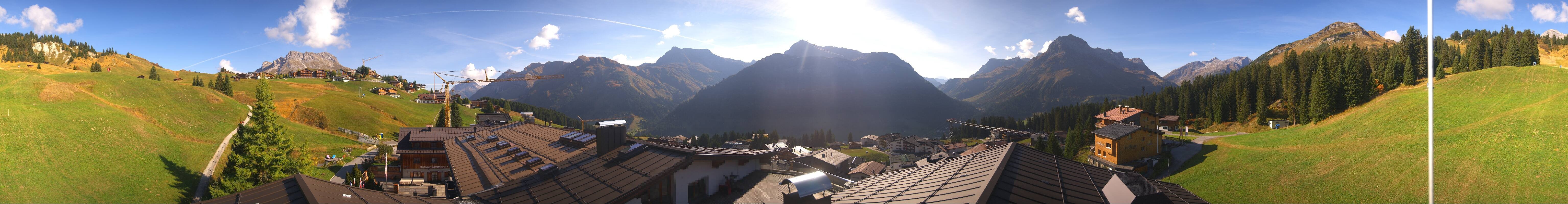 Archived image Webcam Panoramic view Oberlech from Hotel Goldener Berg