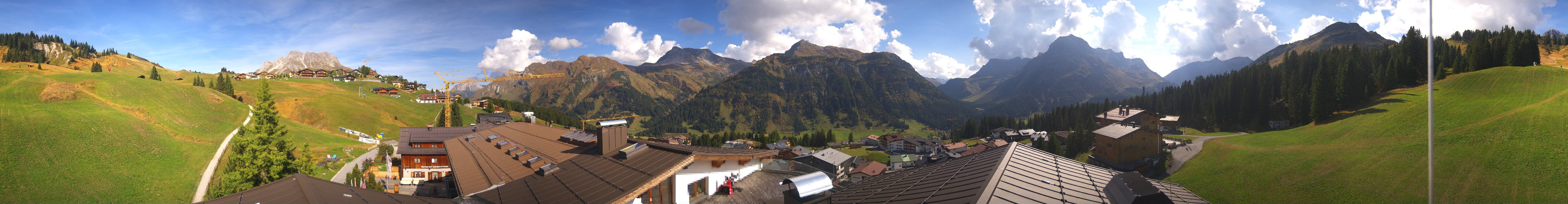 Archived image Webcam Panoramic view Oberlech from Hotel Goldener Berg