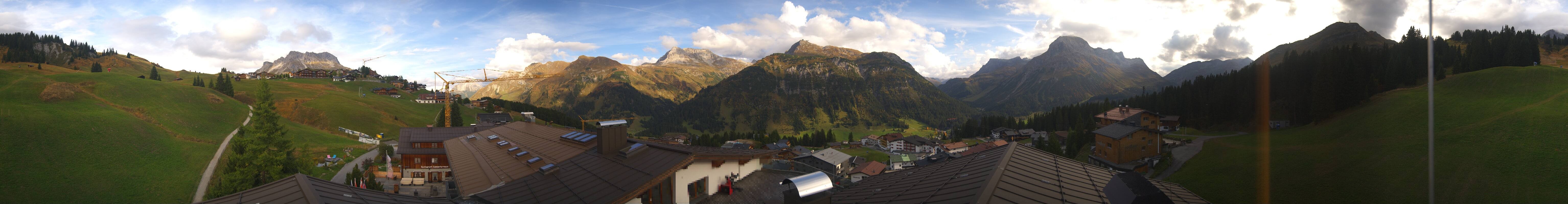 Archived image Webcam Panoramic view Oberlech from Hotel Goldener Berg