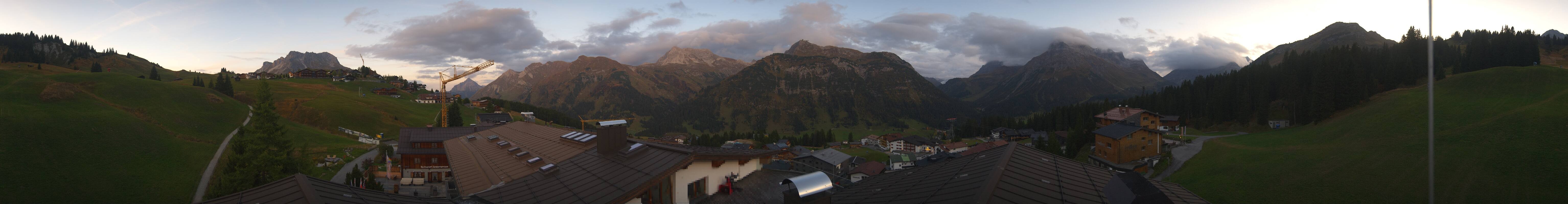 Archived image Webcam Panoramic view Oberlech from Hotel Goldener Berg