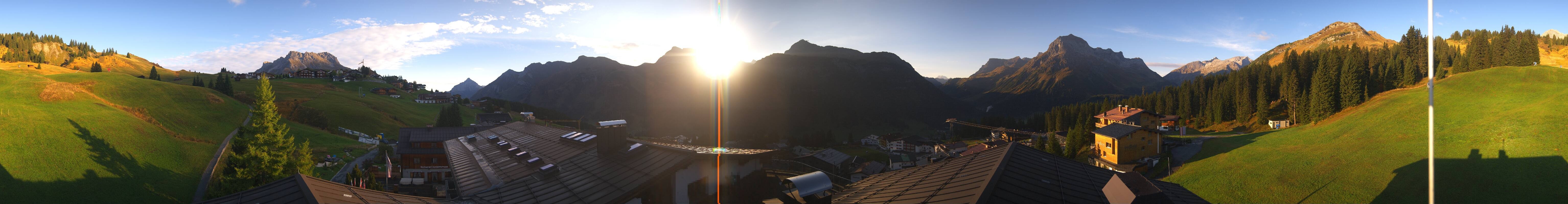 Archiv Foto Webcam Panorama Oberlech - Hotel Goldener Berg