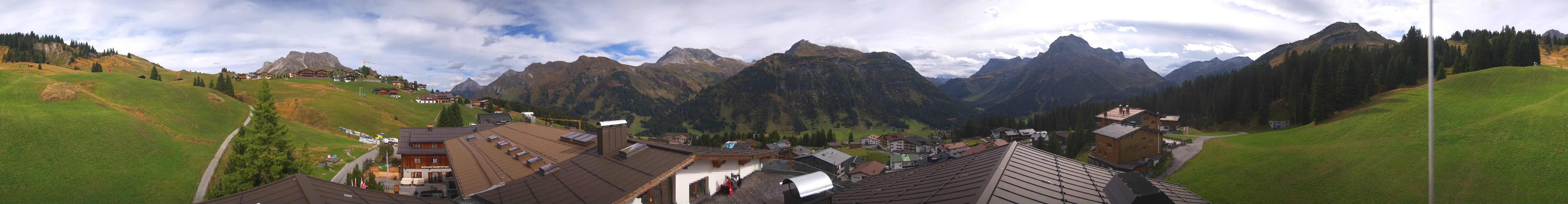 Archiv Foto Webcam Panorama Oberlech - Hotel Goldener Berg