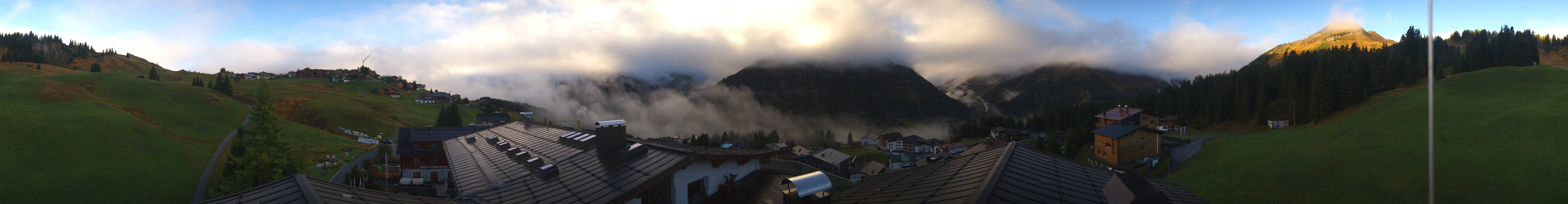Archived image Webcam Panoramic view Oberlech from Hotel Goldener Berg