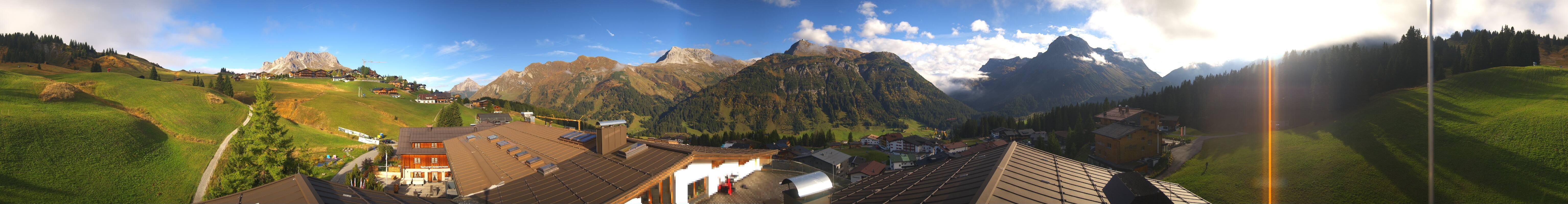 Archiv Foto Webcam Panorama Oberlech - Hotel Goldener Berg